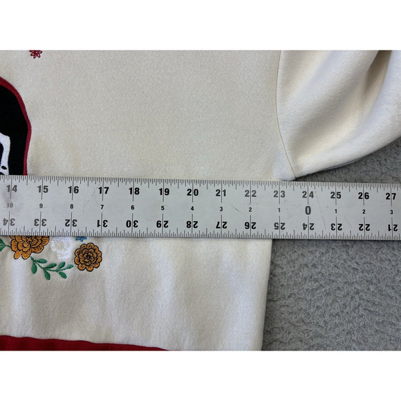 Disney Pixar Coco Sweatshirt Womens XS Oversized Embroidered‎ Crewneck - Picture 8 of 10